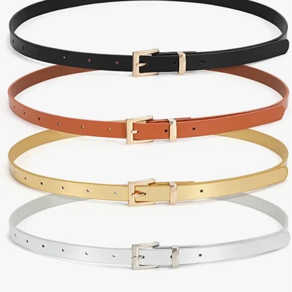 chinese dress ladies Soft Leather Slim Waist Belts for Dress – Donnain Fashion